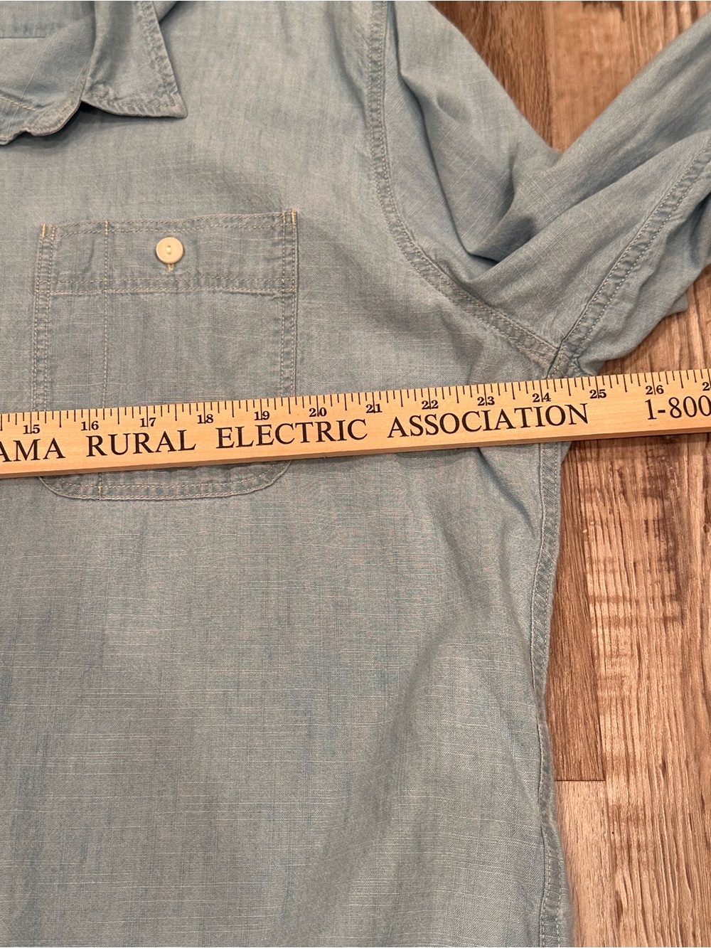 J. Crew Factory Chambray Classic Button Down Top Neutral Versatile Sz 2X - Picture 5 of 16
